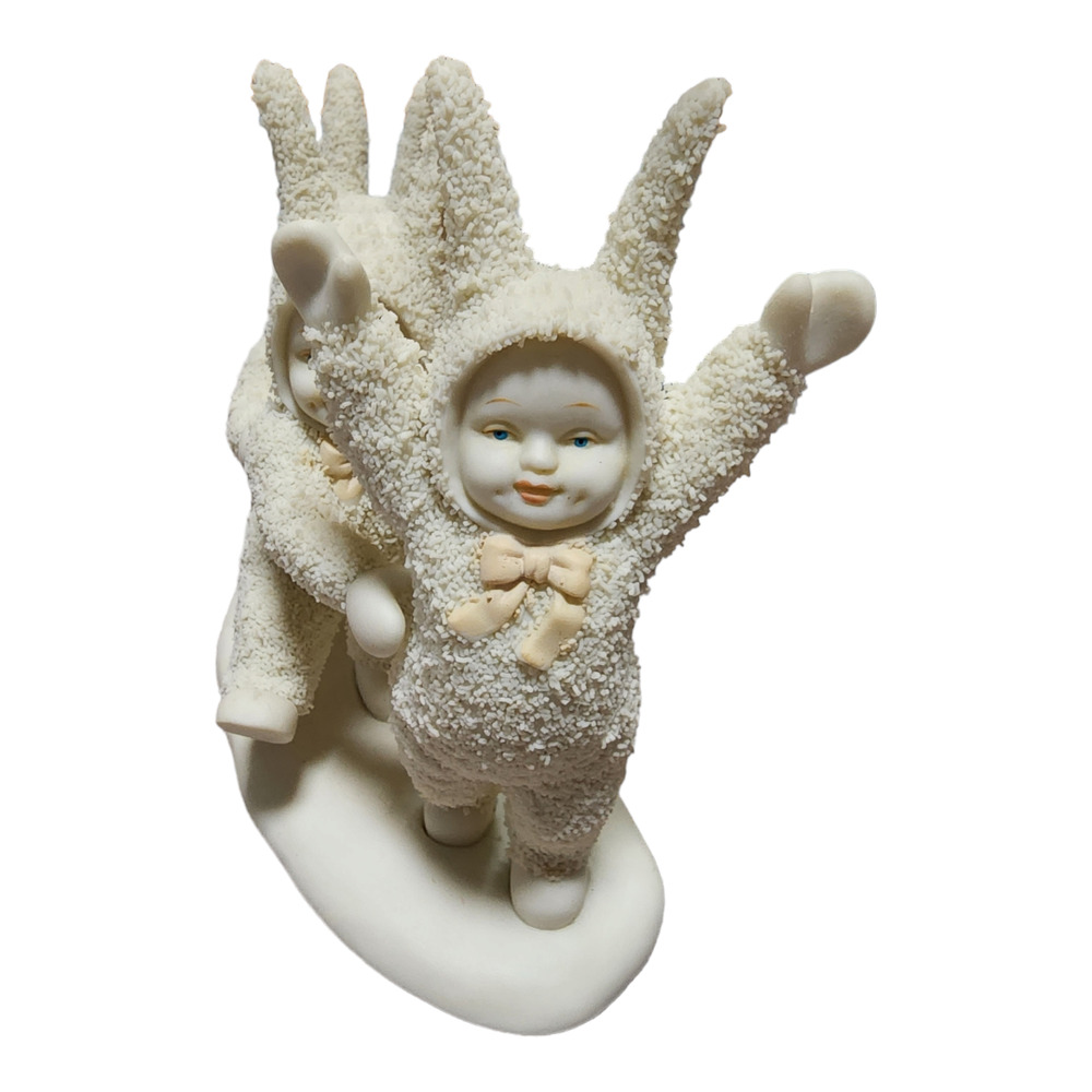 Snowbunnies "Let's Do The Bunny Hop" Department 56 Collectible